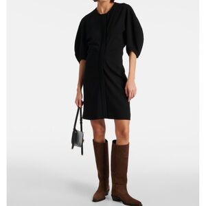 Proenza Schouler Goldie Crepe Mini Dress Black